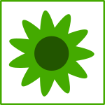 eco green  flower icon